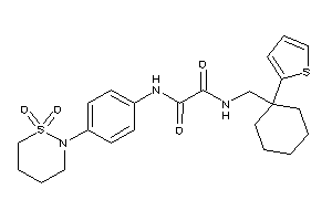 N'-[4-(1,1-diketothiazinan-2-yl)phenyl]-N-[[1-(2-thienyl)cyclohexyl]methyl]oxamide