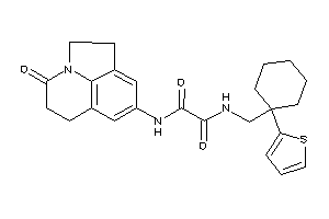 Image of N-(ketoBLAHyl)-N'-[[1-(2-thienyl)cyclohexyl]methyl]oxamide