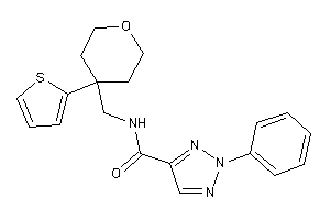 2-phenyl-N-[[4-(2-thienyl)tetrahydropyran-4-yl]methyl]triazole-4-carboxamide