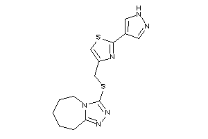 2-(1H-pyrazol-4-yl)-4-[(6,7,8,9-tetrahydro-5H-[1,2,4]triazolo[4,3-a]azepin-3-ylthio)methyl]thiazole