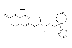 Image of N-(ketoBLAHyl)-N'-[[4-(2-thienyl)tetrahydropyran-4-yl]methyl]oxamide
