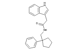 2-(1H-indol-3-yl)-N-[(1-phenylcyclopentyl)methyl]acetamide