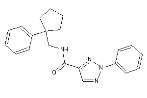 2-phenyl-N-[(1-phenylcyclopentyl)methyl]triazole-4-carboxamide