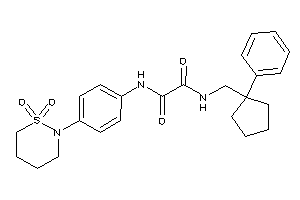 N'-[4-(1,1-diketothiazinan-2-yl)phenyl]-N-[(1-phenylcyclopentyl)methyl]oxamide