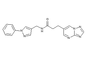 N-[(1-phenylpyrazol-4-yl)methyl]-3-([1,2,4]triazolo[1,5-a]pyrimidin-6-yl)propionamide