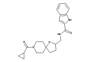 Image of N-[[8-(cyclopropanecarbonyl)-4-oxa-8-azaspiro[4.5]decan-3-yl]methyl]-1H-indole-2-carboxamide