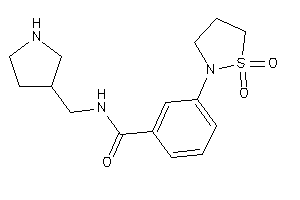 3-(1,1-diketo-1,2-thiazolidin-2-yl)-N-(pyrrolidin-3-ylmethyl)benzamide