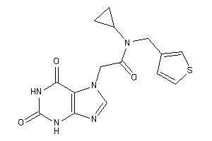 N-cyclopropyl-2-(2,6-diketo-3H-purin-7-yl)-N-(3-thenyl)acetamide