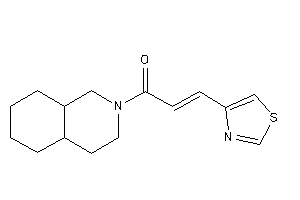 1-(3,4,4a,5,6,7,8,8a-octahydro-1H-isoquinolin-2-yl)-3-thiazol-4-yl-prop-2-en-1-one