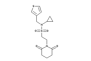 N-cyclopropyl-2-glutarimido-N-(3-thenyl)ethanesulfonamide