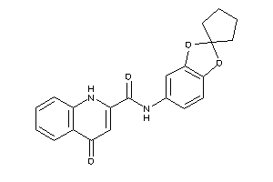 4-keto-N-spiro[1,3-benzodioxole-2,1'-cyclopentane]-5-yl-1H-quinoline-2-carboxamide