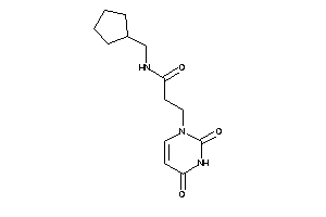 N-(cyclopentylmethyl)-3-(2,4-diketopyrimidin-1-yl)propionamide