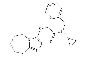 N-benzyl-N-cyclopropyl-2-(6,7,8,9-tetrahydro-5H-[1,2,4]triazolo[4,3-a]azepin-3-ylthio)acetamide