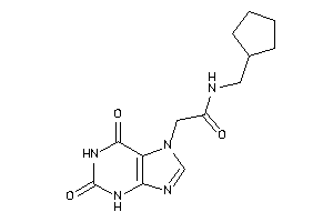 N-(cyclopentylmethyl)-2-(2,6-diketo-3H-purin-7-yl)acetamide