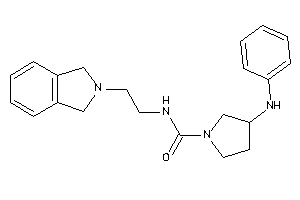 3-anilino-N-(2-isoindolin-2-ylethyl)pyrrolidine-1-carboxamide