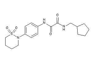 N-(cyclopentylmethyl)-N'-[4-(1,1-diketothiazinan-2-yl)phenyl]oxamide