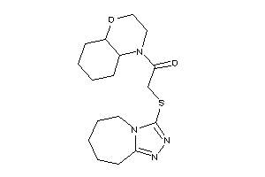 1-(2,3,4a,5,6,7,8,8a-octahydrobenzo[b][1,4]oxazin-4-yl)-2-(6,7,8,9-tetrahydro-5H-[1,2,4]triazolo[4,3-a]azepin-3-ylthio)ethanone