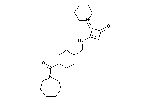3-[[4-(azepane-1-carbonyl)cyclohexyl]methylamino]-4-piperidin-1-ium-1-ylidene-cyclobut-2-en-1-one
