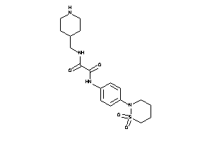 N'-[4-(1,1-diketothiazinan-2-yl)phenyl]-N-(4-piperidylmethyl)oxamide