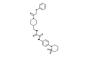 N'-[4-(1,1-diketothiazinan-2-yl)phenyl]-N-[[1-(2-phenoxyacetyl)-4-piperidyl]methyl]oxamide