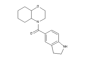 2,3,4a,5,6,7,8,8a-octahydrobenzo[b][1,4]oxazin-4-yl(indolin-5-yl)methanone