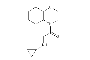 1-(2,3,4a,5,6,7,8,8a-octahydrobenzo[b][1,4]oxazin-4-yl)-2-(cyclopropylamino)ethanone
