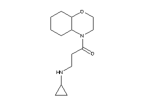 1-(2,3,4a,5,6,7,8,8a-octahydrobenzo[b][1,4]oxazin-4-yl)-3-(cyclopropylamino)propan-1-one