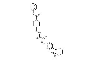 4-[[[2-[4-(1,1-diketothiazinan-2-yl)anilino]-2-keto-acetyl]amino]methyl]piperidine-1-carboxylic Acid Phenyl Ester