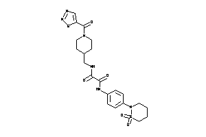 N'-[4-(1,1-diketothiazinan-2-yl)phenyl]-N-[[1-(thiadiazole-5-carbonyl)-4-piperidyl]methyl]oxamide