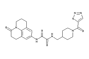 Image of N-(ketoBLAHyl)-N'-[[1-(thiadiazole-5-carbonyl)-4-piperidyl]methyl]oxamide