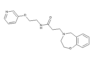 3-(3,5-dihydro-2H-1,4-benzoxazepin-4-yl)-N-[2-(3-pyridyloxy)ethyl]propionamide