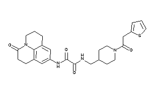 Image of N-(ketoBLAHyl)-N'-[[1-[2-(2-thienyl)acetyl]-4-piperidyl]methyl]oxamide