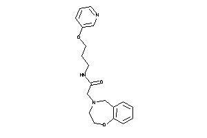 2-(3,5-dihydro-2H-1,4-benzoxazepin-4-yl)-N-[3-(3-pyridyloxy)propyl]acetamide