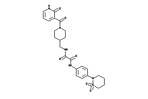 N'-[4-(1,1-diketothiazinan-2-yl)phenyl]-N-[[1-(2-keto-1H-pyridine-3-carbonyl)-4-piperidyl]methyl]oxamide