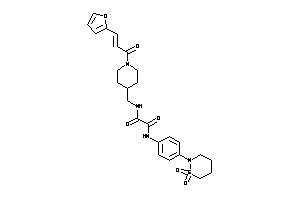 N'-[4-(1,1-diketothiazinan-2-yl)phenyl]-N-[[1-[3-(2-furyl)acryloyl]-4-piperidyl]methyl]oxamide