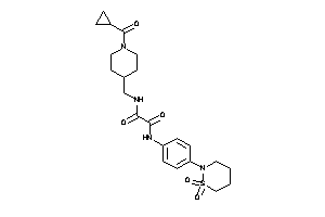 N-[[1-(cyclopropanecarbonyl)-4-piperidyl]methyl]-N'-[4-(1,1-diketothiazinan-2-yl)phenyl]oxamide