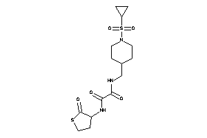 N'-[(1-cyclopropylsulfonyl-4-piperidyl)methyl]-N-(2-ketotetrahydrothiophen-3-yl)oxamide