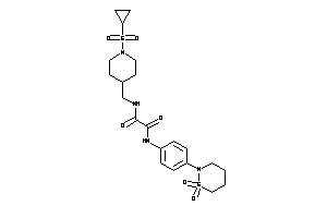 N-[(1-cyclopropylsulfonyl-4-piperidyl)methyl]-N'-[4-(1,1-diketothiazinan-2-yl)phenyl]oxamide