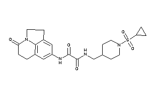 Image of N'-[(1-cyclopropylsulfonyl-4-piperidyl)methyl]-N-(ketoBLAHyl)oxamide