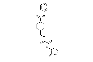 N'-(2-ketotetrahydrothiophen-3-yl)-N-[[1-(phenylcarbamoyl)-4-piperidyl]methyl]oxamide