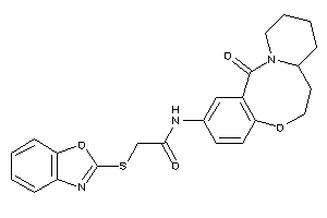 2-(1,3-benzoxazol-2-ylthio)-N-(ketoBLAHyl)acetamide