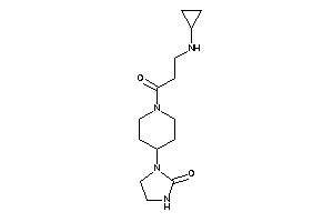 1-[1-[3-(cyclopropylamino)propanoyl]-4-piperidyl]-2-imidazolidinone