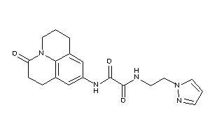 Image of N-(ketoBLAHyl)-N'-(2-pyrazol-1-ylethyl)oxamide