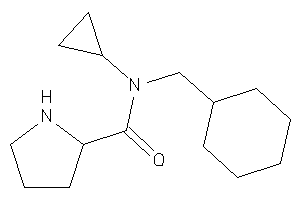 Image of N-(cyclohexylmethyl)-N-cyclopropyl-pyrrolidine-2-carboxamide