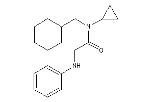 Image of 2-anilino-N-(cyclohexylmethyl)-N-cyclopropyl-acetamide