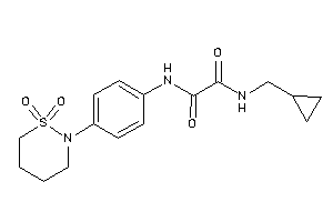N-(cyclopropylmethyl)-N'-[4-(1,1-diketothiazinan-2-yl)phenyl]oxamide