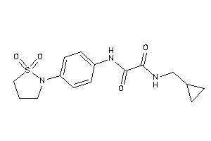 N-(cyclopropylmethyl)-N'-[4-(1,1-diketo-1,2-thiazolidin-2-yl)phenyl]oxamide