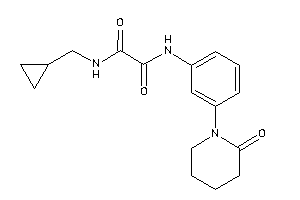 N'-(cyclopropylmethyl)-N-[3-(2-ketopiperidino)phenyl]oxamide