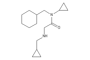 N-(cyclohexylmethyl)-N-cyclopropyl-2-(cyclopropylmethylamino)acetamide