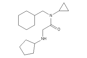 N-(cyclohexylmethyl)-2-(cyclopentylamino)-N-cyclopropyl-acetamide